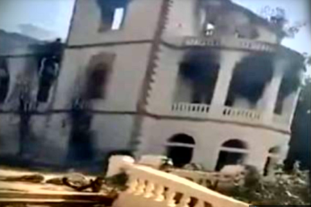 Renewed clashes in the presidential palace and significant destruction of the archaeological building